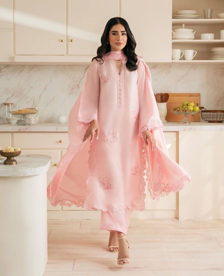 Nisa | 3-Piece Embroidered Unstitched Summer Suit