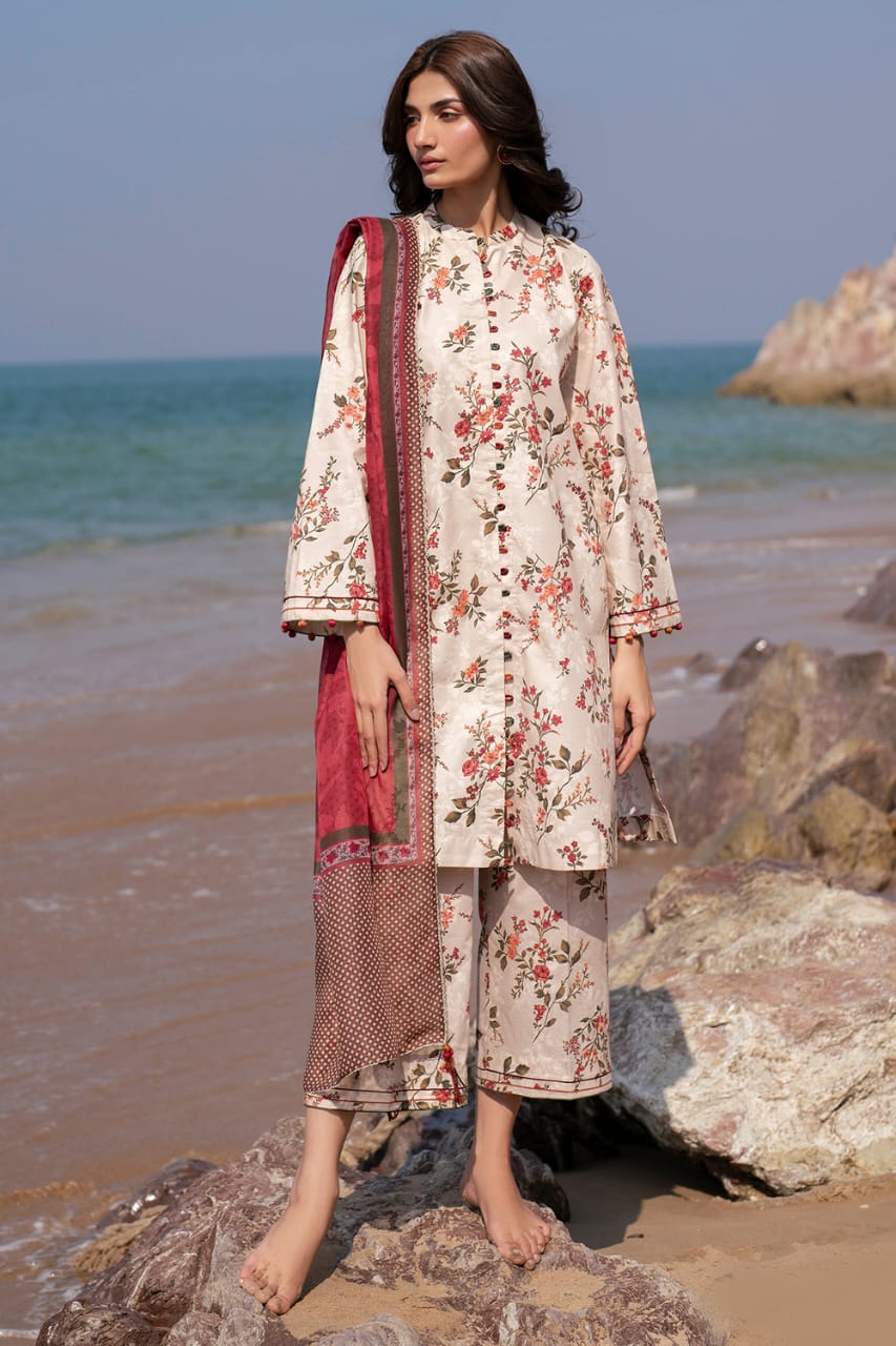 Jazmine | 3-Piece Printed Unstitched Swiss Lawn Suit