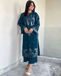 Elegant Floral Motif Festive Suit
