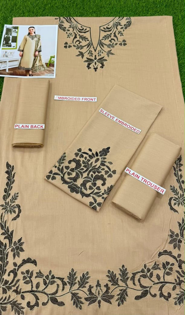 Elegant Floral Motif Festive Suit