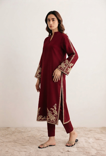 Luxury Heavy Embroidered Festive Suit | Heirloom Collection
