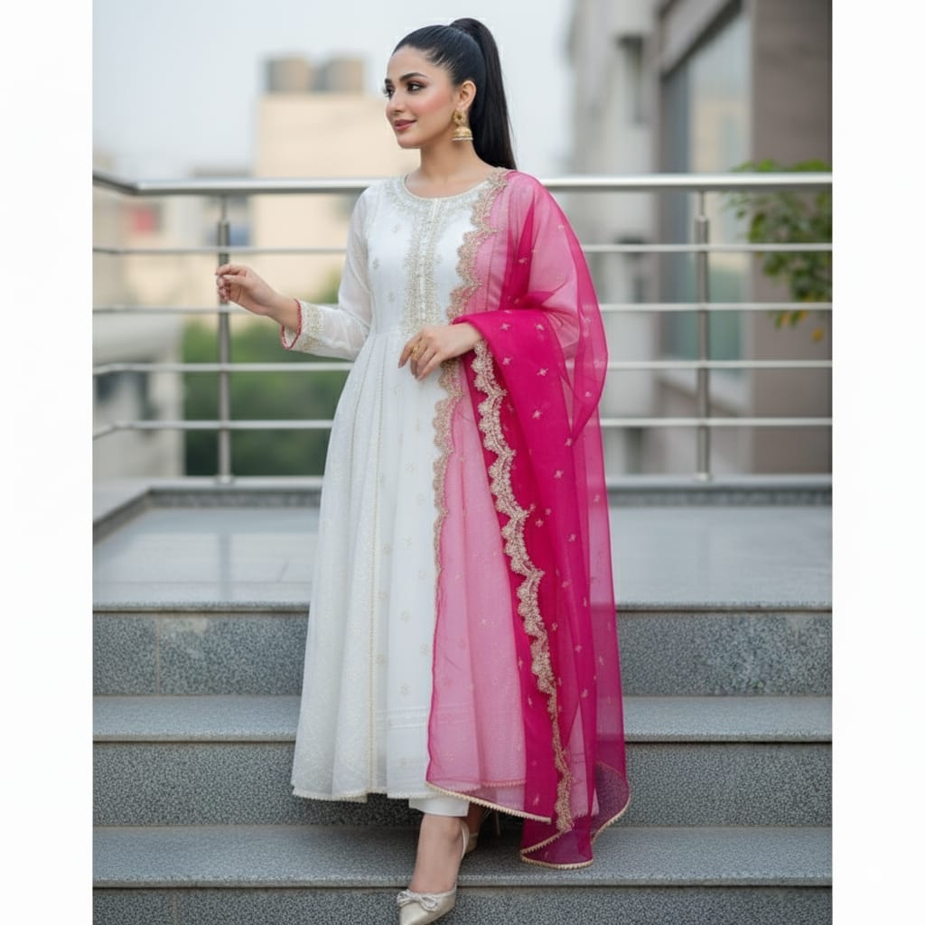 Nisa | 3-Piece Embroidered Unstitched Summer Suit