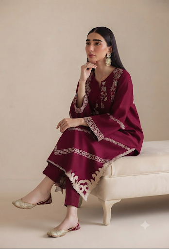 Exquisite Designer Embroidered Suit | Premium Formal Wear Collection