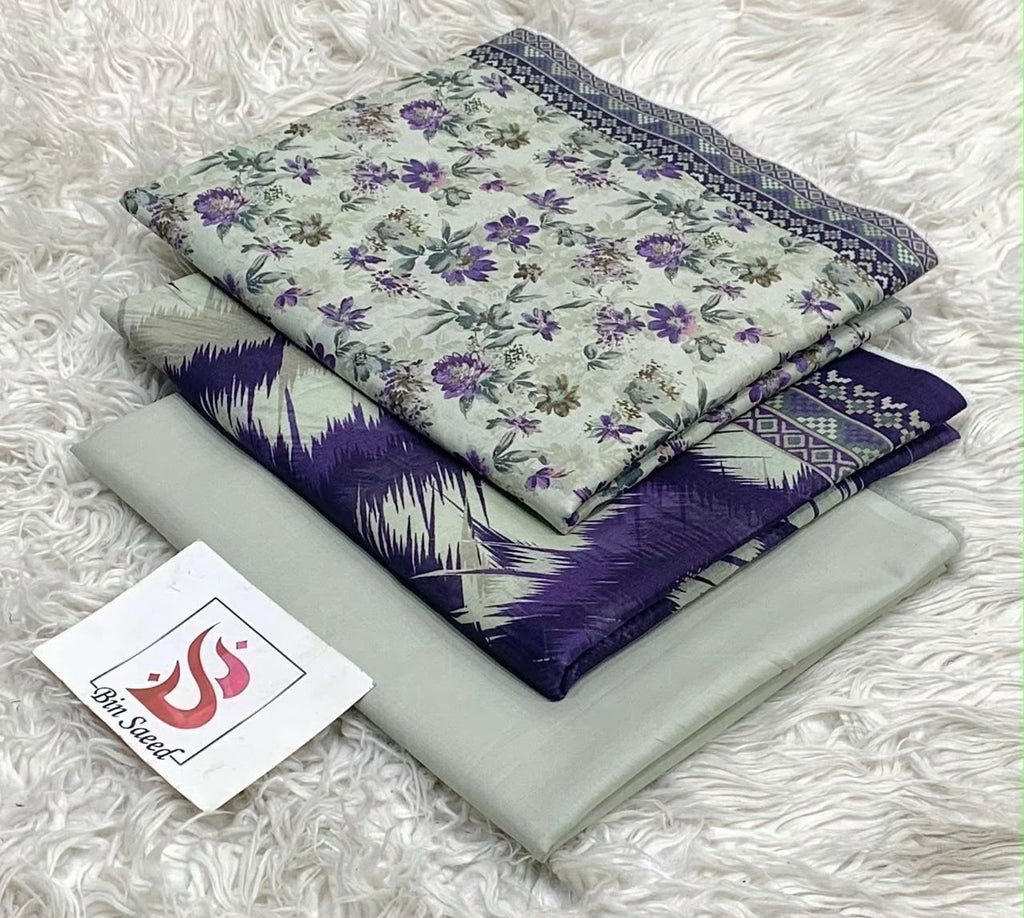 Bin Saeed 2026 Original Lawn Collection | 8-Meter Cutting | Premium Digital Prints