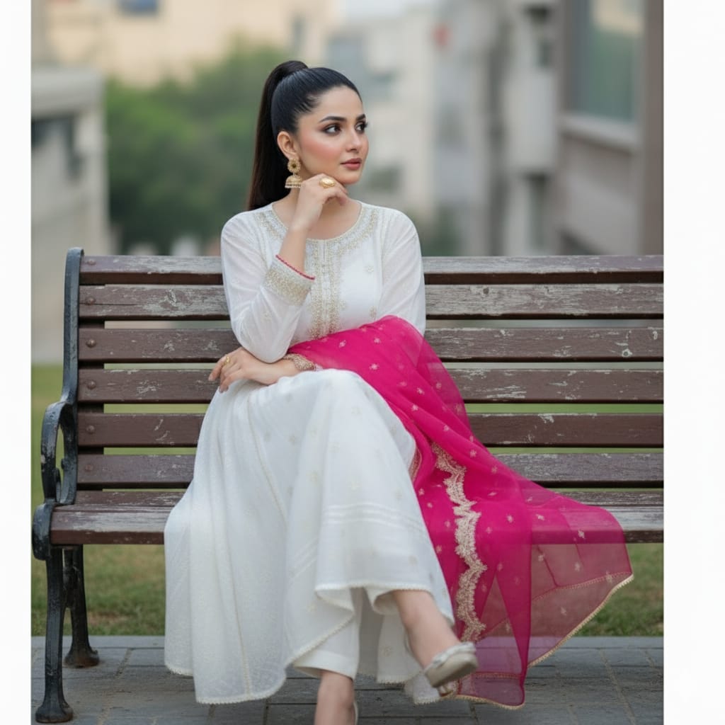 Nisa | 3-Piece Embroidered Unstitched Summer Suit