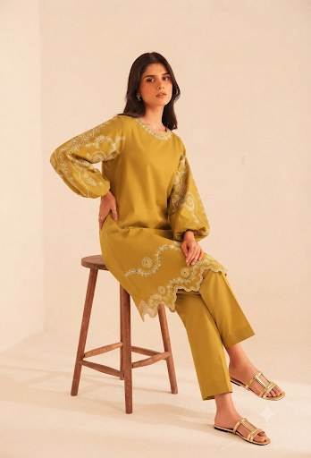 Luxury Heavy Embroidered Festive Suit | Heirloom Collection