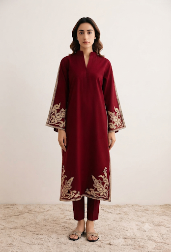 Luxury Heavy Embroidered Festive Suit | Heirloom Collection