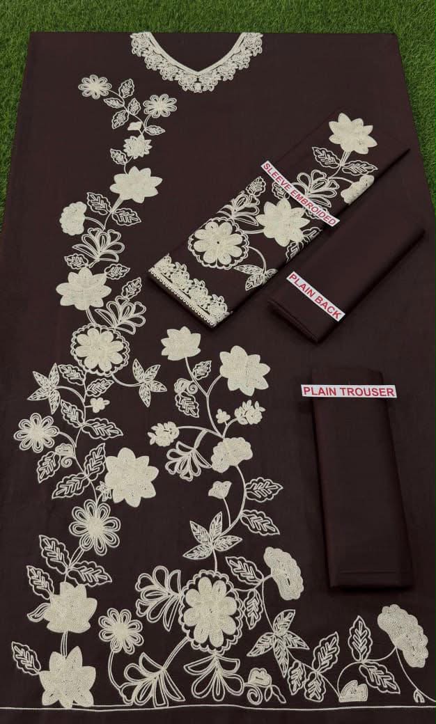 Elegant Floral Motif Festive Suit