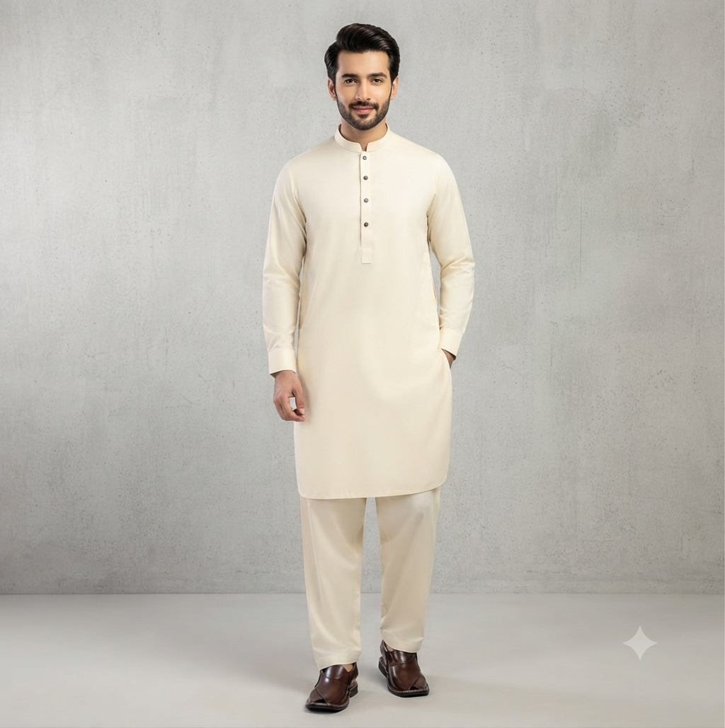 Premium Wash & Wear Men's Shalwar Kameez Fabric
