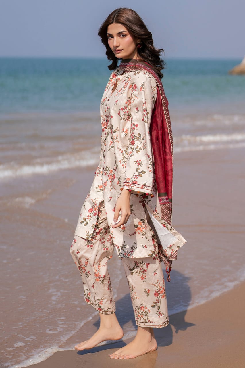 Jazmine | 3-Piece Printed Unstitched Swiss Lawn Suit