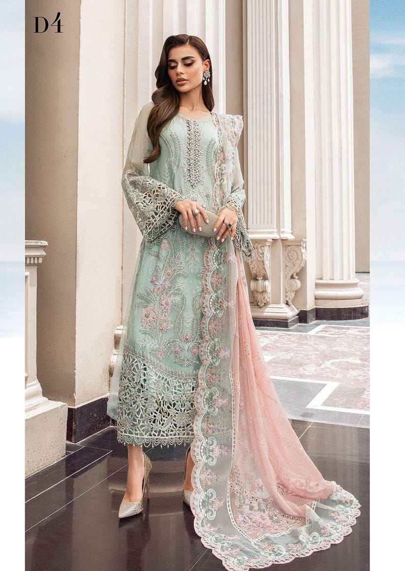 Maria B | 3-Piece Embroidered Unstitched Fancy Organza Suit