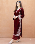 Elegant Floral Motif Festive Suit