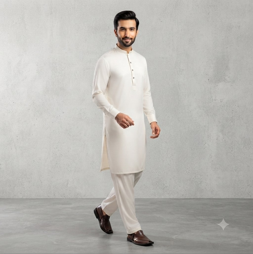 Classic Men's Wash & Wear Shalwar Kameez Fabric