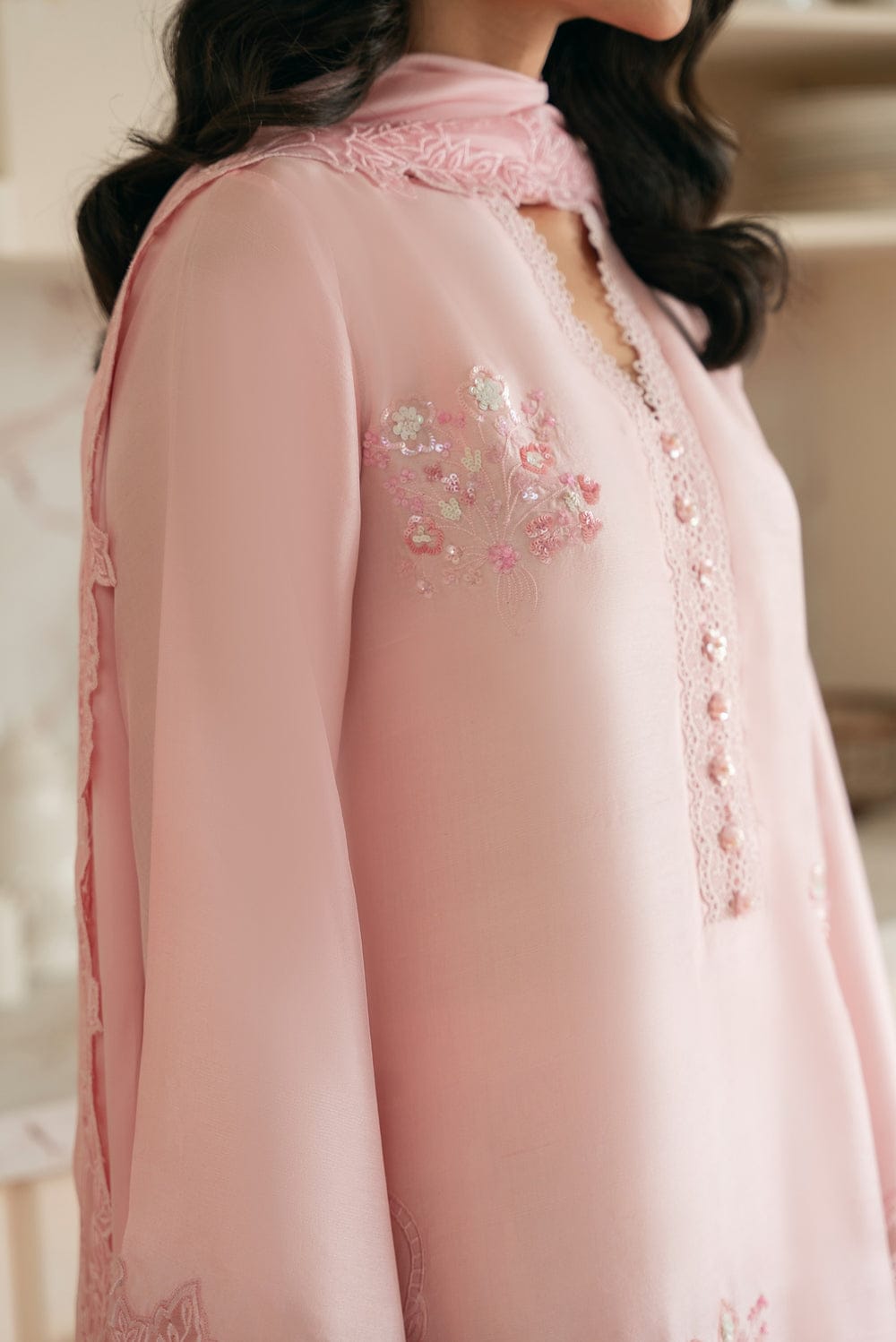 Nisa | 3-Piece Embroidered Unstitched Summer Suit